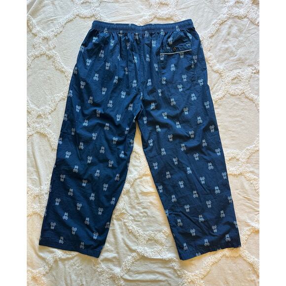Psycho Bunny Men’s Lounge Pants Sz. Large Navy/LightBlue Logo - Picture 5 of 9
